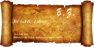 Bricht Zobor névjegykártya
